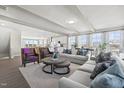 Open concept living room with kitchen and dining area at 1235 Shaw View Alley # 201, Raleigh, NC 27601