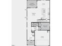 First floor plan showing kitchen, gathering room, and owner's entry at 166 Blue Butterfly Dr, Angier, NC 27501