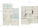 Floor plans showcasing the spacious layout of a two-story home at 1318 Hollyview Ave, Durham, NC 27703