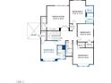 Second-floor blueprint displaying bedrooms, bathrooms, bonus room, and attic access at 3189 Armeria Dr, Apex, NC 27502