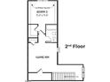 Second floor plan with game room, bedroom, and bathroom at 7552 Percussion Dr, Apex, NC 27539