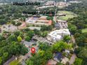 Aerial view highlighting the home's location in proximity to Village District and Broughton Fields at 810 Brooklyn St, Raleigh, NC 27605