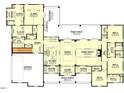 Open floor plan showcasing spacious kitchen, large great room, and multiple bedrooms at 2308 Hardwood Dr, Hillsborough, NC 27278
