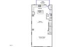 Second floor plan featuring kitchen, Gathering room, and deck access at 303 Chesapeake Cmns St # 99, Garner, NC 27529