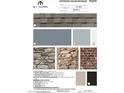 Exterior color package showing options for siding, brick, and roofing at 2404 Englemann Dr # 110, Apex, NC 27502