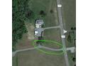 Aerial view showing home location and access road at 1152 Pagetown Rd, Elon, NC 27244