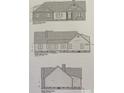 Front, rear, and side elevations of a new two-story home at Lot 6 Berke Thomas Rd, Broadway, NC 27505