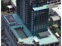 Aerial view of a high rise building under construction with pool at 400 W Main St # 2503, Durham, NC 27701