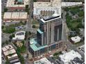 Aerial view of a high rise building under construction in a city at 400 W Main St # 2201, Durham, NC 27701