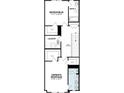 Third floor plan showing bedrooms, laundry and bathrooms at 3702 Nova Star Ln, Raleigh, NC 27612