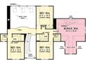 Second floor plan featuring three bedrooms, two baths, and a bonus room at 7433 Guess Rd, Hillsborough, NC 27278