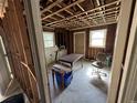 A fixer-upper kitchen with exposed framing at 1610 Angier Ave, Durham, NC 27703