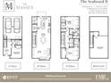3-story floor plan, includes 3 bedrooms, 3.5 bathrooms, and rooftop deck at 700 Chatham View Rd # 10, Cary, NC 27511