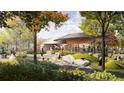 Dog park with large grassy areas and a covered pavilion at 714 Chatham View Rd # 17, Cary, NC 27511