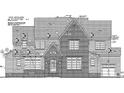 Architectural drawing of a two-story house at 604 Northbrook Dr, Raleigh, NC 27609