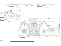 Architectural drawings for a new home at 1270 Golfers Vw, Pittsboro, NC 27312