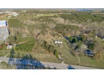 Aerial view showing property location and surrounding area at 7612 Fayetteville Rd, Raleigh, NC 27603