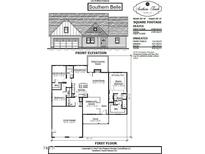 Southern Belle home plan, 1708 sq ft, 2 car garage at 308 Thistle Ct, Sanford, NC 27332