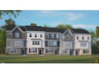 Modern 3-story townhouse exterior at 756 Dorset Stream Dr, Fuquay Varina, NC 27526