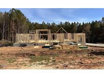 New home under construction, framing stage at 180 Cherry Bark Dr, Youngsville, NC 27596