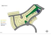 Site plan of houses and streets at 310 Tulip Tree St, Sanford, NC 27332