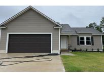 New home with two-car garage and landscaping at 83 Oakfield Trace Dr, Four Oaks, NC 27524