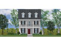 Two story home with gray siding and red door at 9204 Leaning Post Rd # 450, Wake Forest, NC 27587