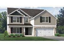 Two-story house with stone and neutral siding, two-car garage at 1929 Darrell Dr # 7, Graham, NC 27253