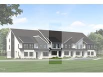 Modern townhouses with gray siding and a neutral color scheme at 909 Myers Point Dr # 19, Morrisville, NC 27560