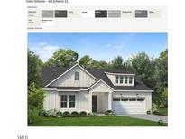 Exterior rendering of a charming two-story home with a farmhouse style at 209 Mugby Rd # 172, Raleigh, NC 27610