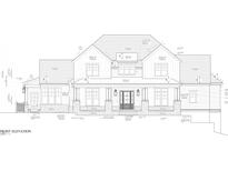Architectural drawing of a two-story farmhouse at 101 Old Mill Place, Durham, NC 27705