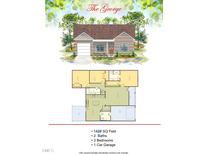 1428 sq ft house plan, 3 bedrooms, 2 baths at 801 River Rd, Selma, NC 27576