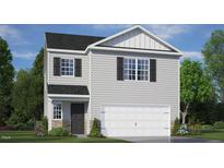 Two-story house with gray siding and two-car garage at 236 Holton St, Smithfield, NC 27577
