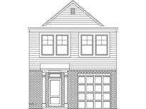 Two-story home with brick facade, attached garage, and multiple windows at 535 Eversden Dr, Zebulon, NC 27597