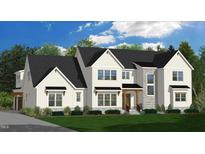 Two-story house with white siding, stone accents, and a covered porch at 6225 Horse Fly Trl, Wake Forest, NC 27587