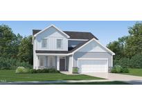 Two-story house with gray siding, white accents, and a two-car garage at 3708 Massey Pond Trl, Raleigh, NC 27616