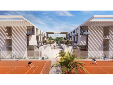 Modern tennis courts in a well-maintained community at 2170 Robinhood Street # A3-306, Sarasota, FL 34231