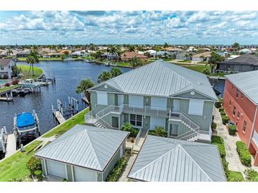 Aerial view of waterfront property with canal access at 2002 Bal Harbor Blvd # 1311, Punta Gorda, FL 33950
