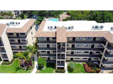 Aerial view of condo building showcasing the unit at 505 30Th W Ave # E304, Bradenton, FL 34205