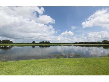 Scenic view of the lake and lush green landscape at 7225 River Hammock Dr # 101, Bradenton, FL 34212