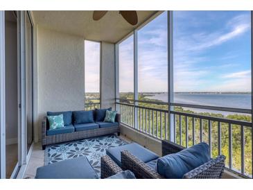 Spacious balcony with water and nature views at 2715 Terra Ceia Bay Blvd # 702, Palmetto, FL 34221