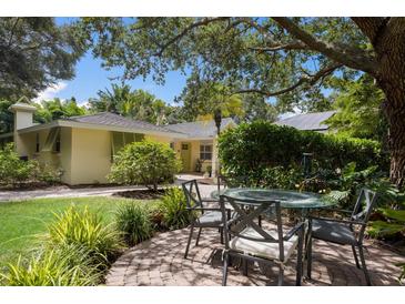 Charming patio with seating area, perfect for outdoor dining at 1922 Field Rd, Sarasota, FL 34231