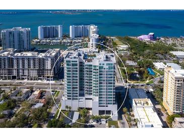 High-rise building with city and water views at 540 N Tamiami Trl # 1201, Sarasota, FL 34236