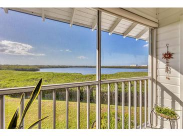 Serene waterfront view from a screened balcony at 946 Sandpiper Cir # 946, Bradenton, FL 34209