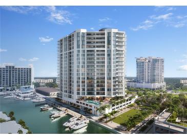 Modern high-rise building near waterfront at 555 Quay Commons # 902, Sarasota, FL 34236