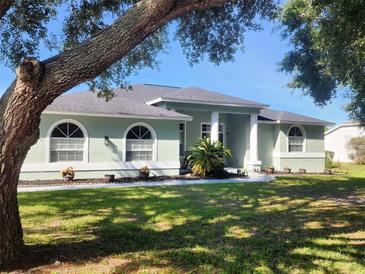 Charming single-story home featuring a lush green lawn and inviting curb appeal at 13634 7Th Avenue Ne Cir, Bradenton, FL 34212