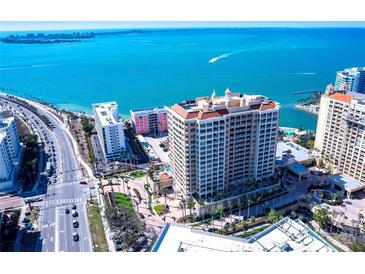 Stunning high-rise condominium offering panoramic views of the bay and vibrant city skyline at 35 Watergate Dr # 1103, Sarasota, FL 34236