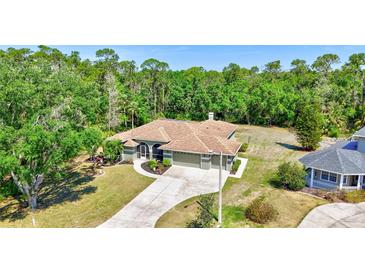 Lovely home with a driveway, neutral paint, landscaping and a lush tree line in the backyard at 15107 3Rd E Dr, Bradenton, FL 34212