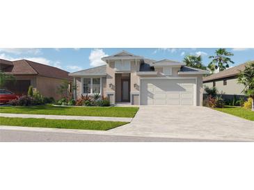 Charming single-Gathering home with well-manicured lawn and two-car garage in a vibrant community at 11830 Moonsail Dr, Parrish, FL 34219