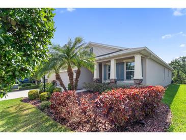 Charming single Gathering home with well manicured landscape and stone accents on the columns at 6124 35Th E Ct, Bradenton, FL 34203